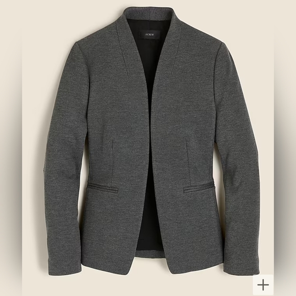 52. J. CREW blazer • Size 0P • Gray - Picture 3 of 6